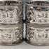 Set of 4 early 20th century British antique silver plate napkin rings